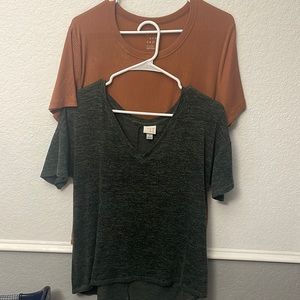 Soft flowy comfortable shirts in decent condition.